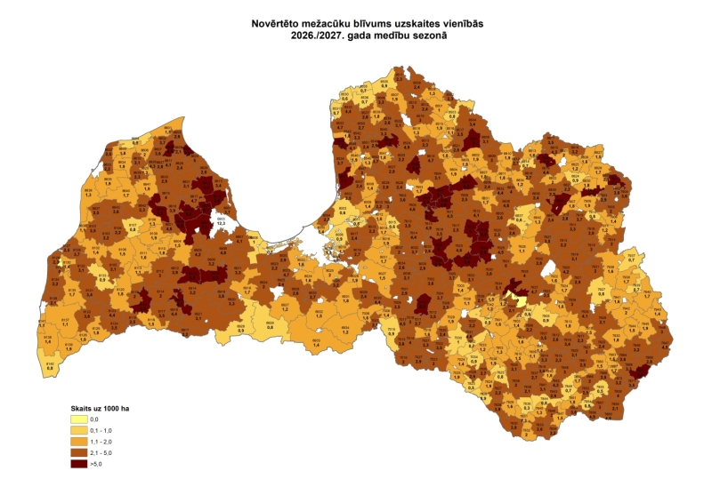 Mezacuka novērtāta karte