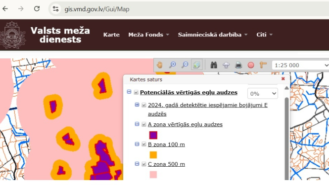 No 1.aprīļa noteiktās egļu audzēs aizliegta koku ciršana